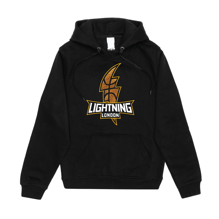 Adult Cotton Hoody - Gold Dust on Black